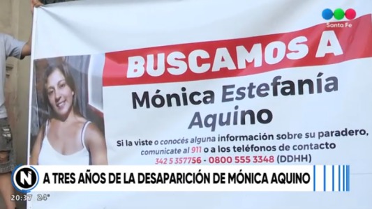 A tres años de la desaparición de Mónica Aquino, su familia reclama avances en la causa