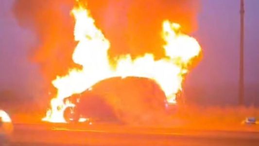 Se incendió un vehículo sobre la Ruta Nacional N° 11