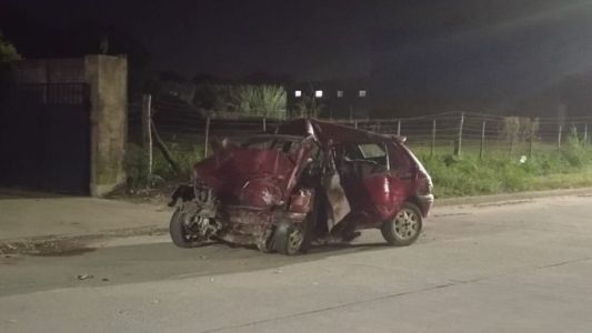 Un hombre falleció al chocar contra una columna en el norte de Santa Fe
