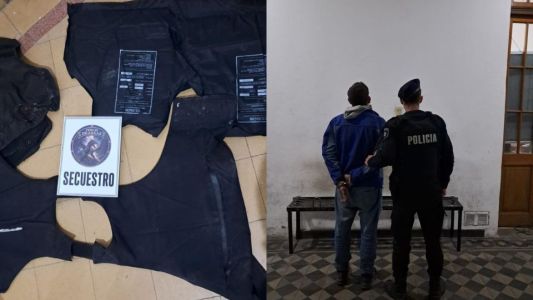Detuvieron a un hombre con un chaleco balístico en barrio Padre Catena