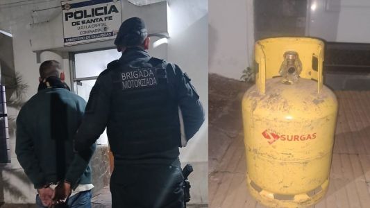 Trepó a una vivienda para robarse una garrafa: quedó detenido