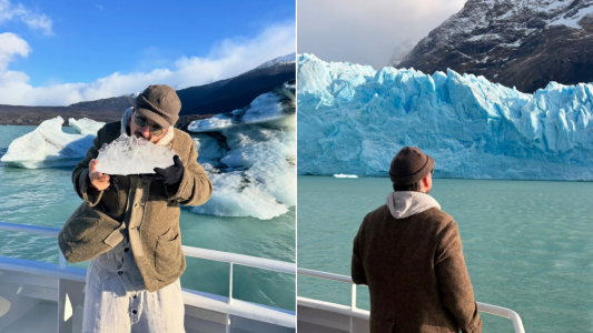 "El sur del sur": Ricardo Arjona visitó el Glaciar Perito Moreno