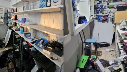 Robo comando en Blas Parera: Diez delincuentes vaciaron un local técnico
