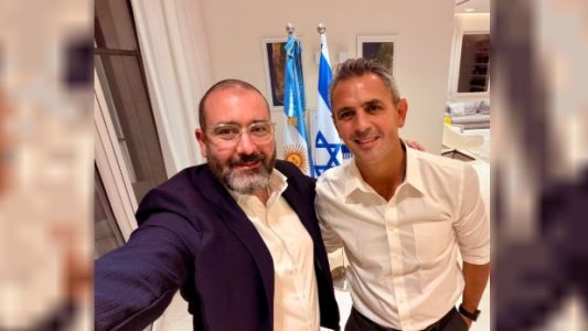 El embajador argentino en Israel recibió a Martín Menem en su primera visita