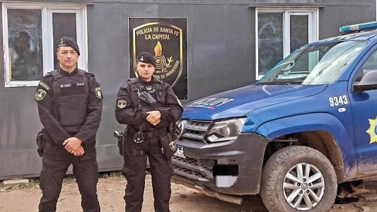 Policías le salvaron la vida a un bebé en Alto Verde
