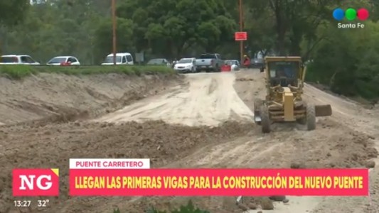 Llegaron las primeras vigas del nuevo Puente Santa Fe–Santo Tomé