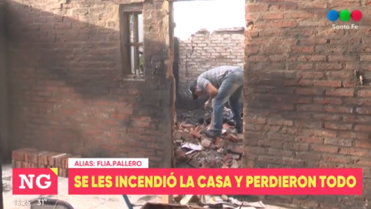 Un incendio destruyó su casa y piden ayuda para empezar de nuevo