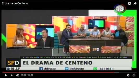 CRISIS EN SANCOR: EL DRAMA DE LOS OBREROS DE CENTENO