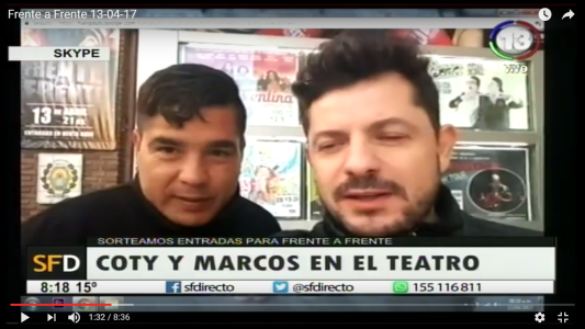 Coty y Marcos en el Teatro Municipal