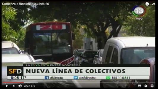 Comenzó a funcionar la Línea 20 (1)