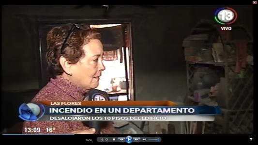 INCENDIO EN BARRIO LAS FLORES