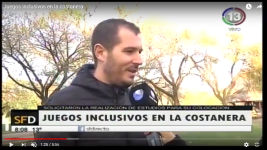 Juegos inclusivos en la costanera