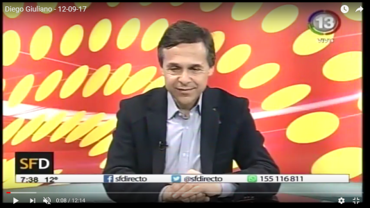 Diego Giuliano desafía a "la grieta"