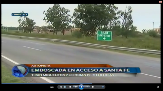 ROBO EN AUTOPISTA SANTA FE ROSARIO