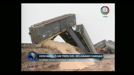 DESCARRILAMIENTO ENTRE CORONDA Y AROCENA