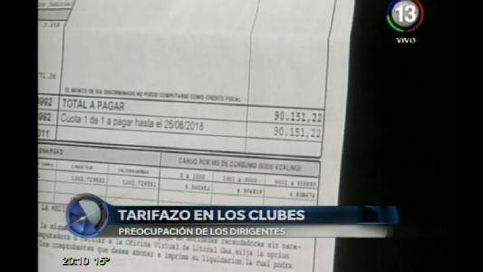 TARIFAZO EN LOS CLUBES
