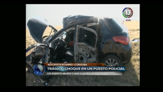 TRÁGICO SINIESTRO EN PUESTO POLICIAL