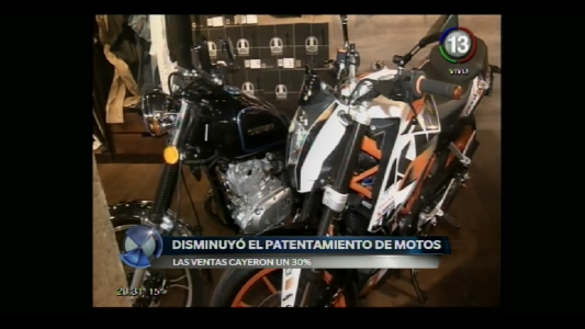 PATENTAMIENTO DE MOTOS EN BAJA