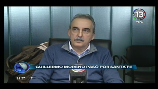 GUILLERMO MORENO EN SANTA FE
