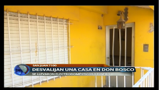 DESVALIJARON UNA CASA EN DON BOSCO