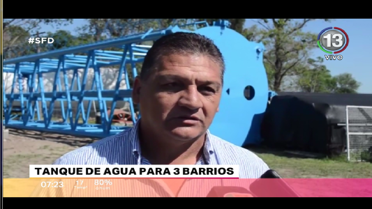 TANQUE DE AGUA PARA ABASTECER A 3 BARRIOS DE SAUCE VIEJO