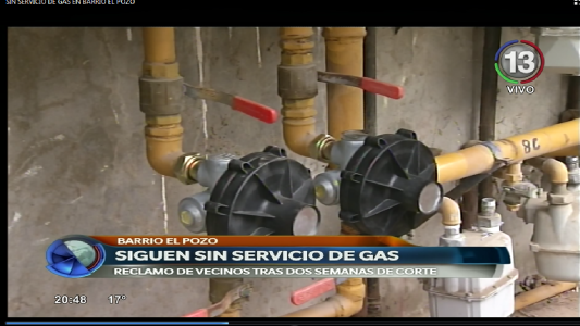 SIN GAS POR DOS SEMANAS