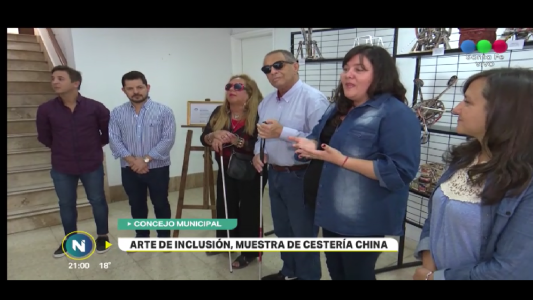 ARTE DE INCLUSIÓN EN EL HALL DEL CONCEJO