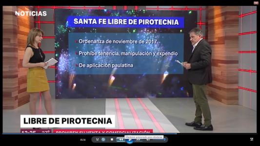 Santa Fe libre de pirotecnia