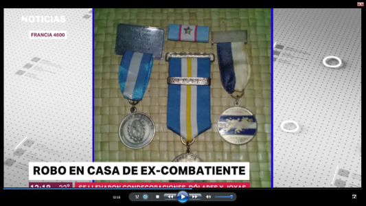 Robo a ex combatiente de Malvinas