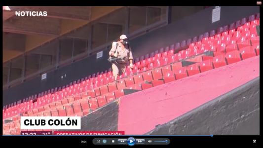 Fumigaciones en el Club Colón
