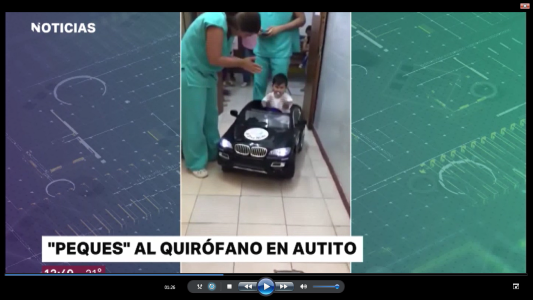 "Peques" al quirófano en autito