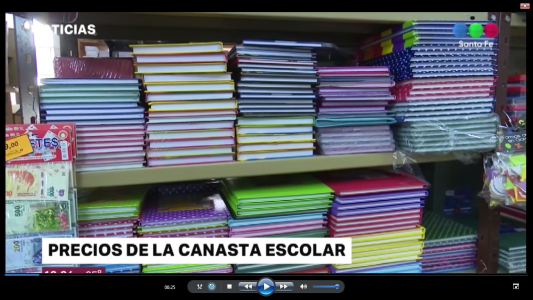 Canasta escolar, precios y presupuesto