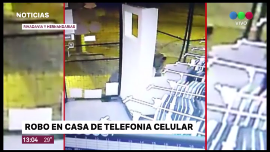 Robaron en local de accesorios de telefonia