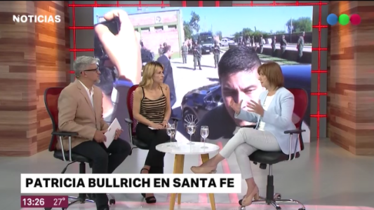 Patricia Bullrich en Santa Fe.
