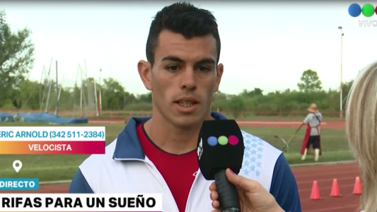 Deportista santafesino vende rifas para llegar a los juegos Sudamericanos