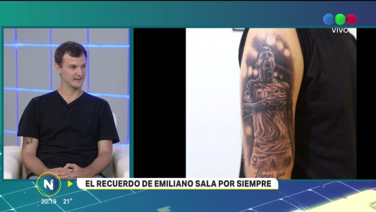 Emiliano Sala, un tatuaje,  una amistad por siempre