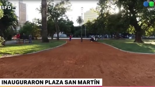 Inauguraron la Plaza San Martín