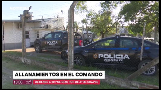 Allanamientos en el Comando