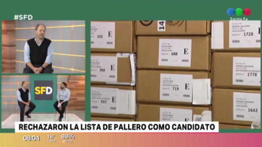 Rechazaron la lista de Pallero como candidato