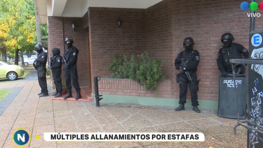 Múltiples allanamientos con cuatro detenidos