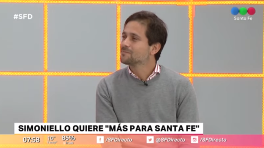 Simoniello: "quiero más para Santa Fe"