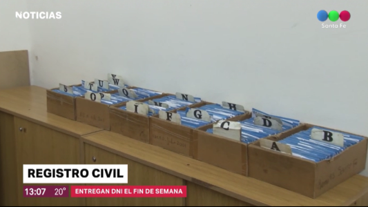 Registro Civil: Se podrán retirar DNI el fin de semana