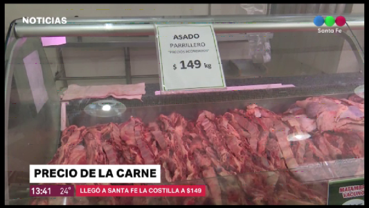 En Santa Fe ya se vende el asado a $149 el kilo