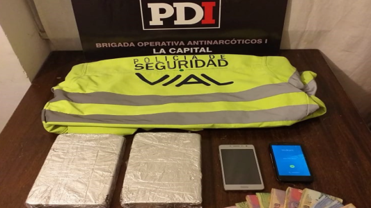 Secuestraron mas de 2 kilos de cocaína en la Autopista Santa Fe-Rosario