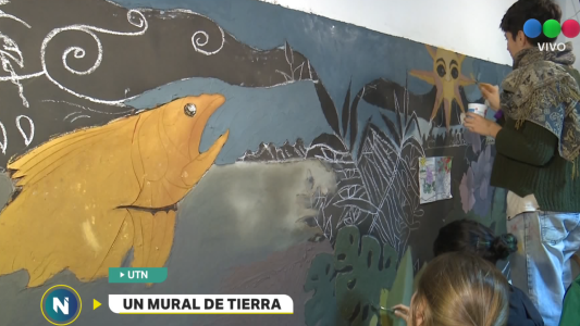 "Un mural de tierra" para concientizar sobre la sustentabilidad ambiental