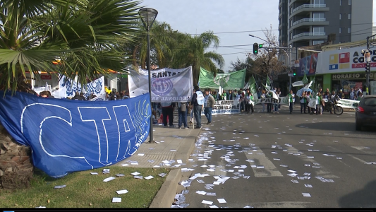 Con alto acatamiento se cumple el paro general en Santa Fe