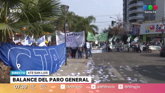 Paro general: en Santa Fe fue contundente