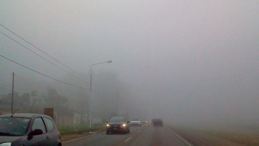 La niebla, un enemigo de los conductores en estos días en Santa Fe