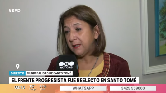 Daniela Qüesta fue reelecta Intendente