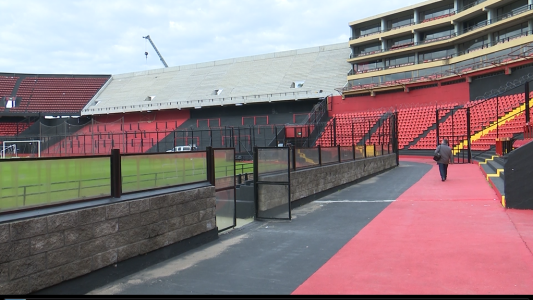 Finalizan las obras de la bandeja sur del estadio de Colón
